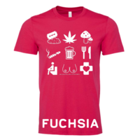 Unisex - Tourist T-Shirt White Icons - Thumbnail 9