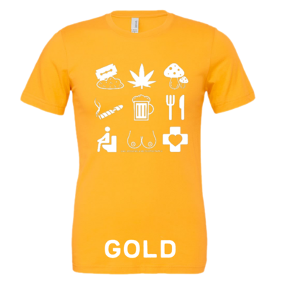 Unisex - tourist t-shirt white icons