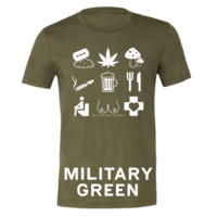 Unisex - Tourist T-Shirt White Icons - Thumbnail 16