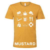 Unisex - Tourist T-Shirt White Icons - Thumbnail 17