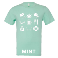 Unisex - Tourist T-Shirt White Icons - Thumbnail 18