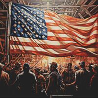 The Flag Cross Stitch Pattern - Thumbnail 1