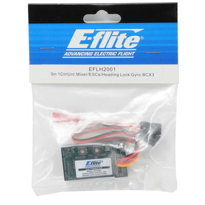 E-flite eflh2001 3 in 1 control unit heli mixer esc heading lock gyro bcx3 