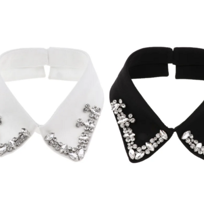 Chic beaded crystal collar accessory