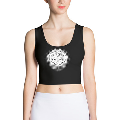Chingona skull womans crop top