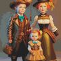 Steampunk Family Cross Stitch Pattern-1