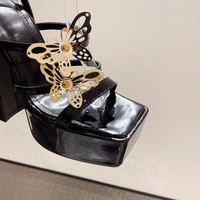15cm Butterfly High Heeled Sandals  - Thumbnail 5