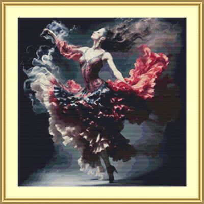 Spanish dancer ii cross stitch pattern