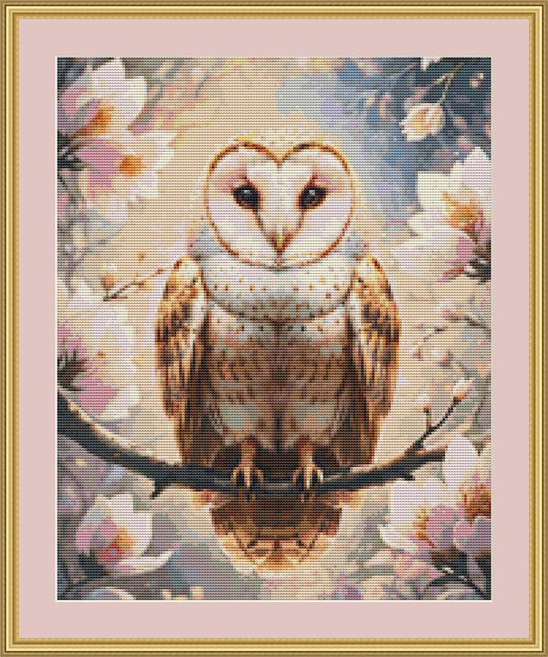 Barn Owl Cross Stitch Pattern
