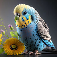 Budgie Cross Stitch Pattern - Thumbnail 2