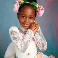 Lace White Flower Girl Dresses Ball Gown Lace Long Sleeves Vintage Little Girl Peageant Dress Gowns  - Thumbnail 2