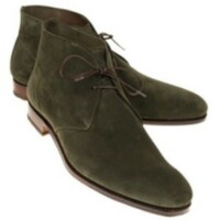 Thick heel flat heel pointed toe Martin boots solid color fashion boots - Thumbnail 1