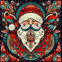 Christmas Santa Cross Stitch Pattern - Thumbnail 2