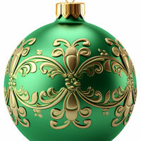 Green Bauble Cross Stitch Pattern - Thumbnail 2
