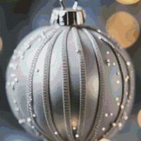 Silver Bauble Cross Stitch Pattern - Thumbnail 1