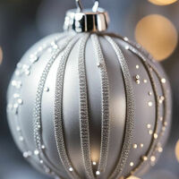 Silver Bauble Cross Stitch Pattern - Thumbnail 2