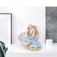 Mermaid Mediterranean Princess Statue Craft Decor - Thumbnail 2