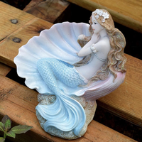Mermaid Mediterranean Princess Statue Craft Decor - Thumbnail 3