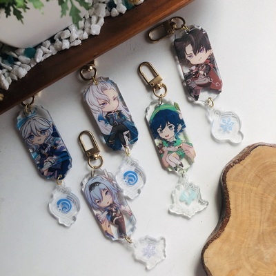 Genshin impact mondstadt/ fontaine acrylic charms