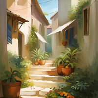 Tuscan Steps Cross Stitch Pattern - Thumbnail 2