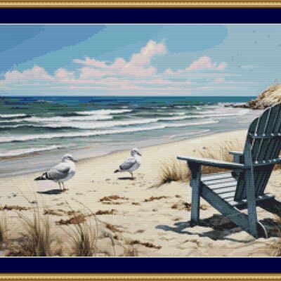 Beach cross stitch pattern - Thumbnail 5