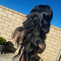 MULLET SYNTHETIC BLACK WIG-4
