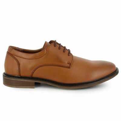 Pointed Toe Tan Color Genuine Leather Party Wear Men Oxford Lace Up Shoes