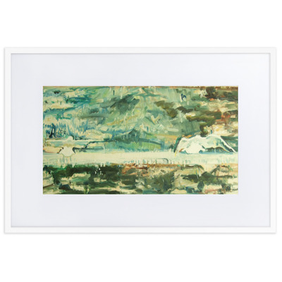 Matte Paper Framed Poster With Mat - Crossing the Threshold