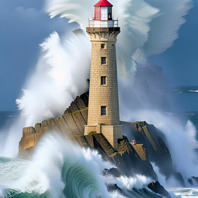 In a storm cross stitch pattern