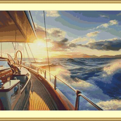 On board cross stitch pattern - Thumbnail 5