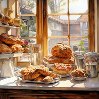 Bakery Window Cross Stitch Pattern - Thumbnail 2