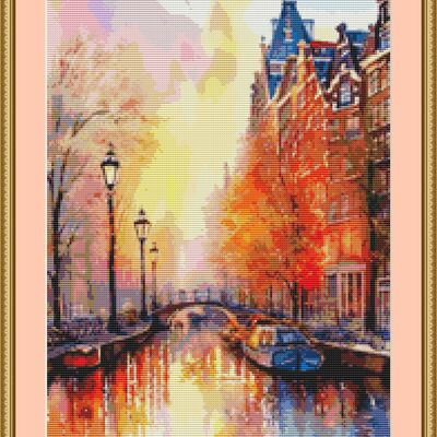 Amsterdam cross stitch pattern