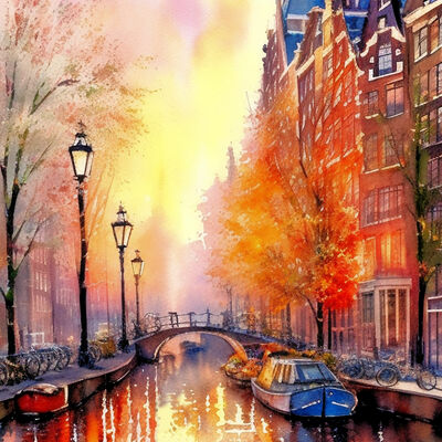 Amsterdam cross stitch pattern