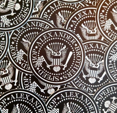 All Speed No Brakes 3" vinyl sticker 