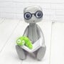 Bookworm Robot Resin Art Toy Figurine-4
