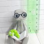 Bookworm Robot Resin Art Toy Figurine-3