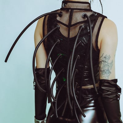 H3dg3h0g zip up vest - Thumbnail 3