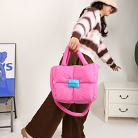 Large-capacity handbag simple quilted armpit bag - Thumbnail 3