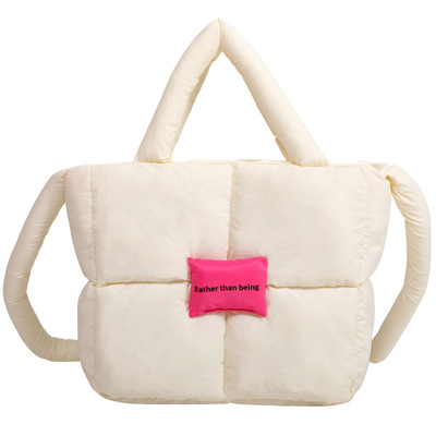 Large-capacity handbag simple quilted armpit bag