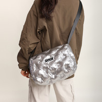 Crossbody bag space cotton cotton filled pillow bag - Thumbnail 2