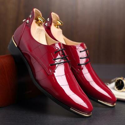 Handmade New Men Flat Shoes Hot Fashion Party & Wedding Breathable PU Leather Casual Shoes