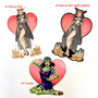 Monster Pinup Custom Sticker Sets-1