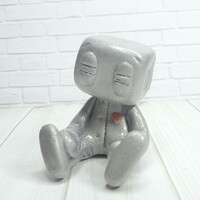 Sleepy Robot Resin Art Toy Figurine - Thumbnail 1
