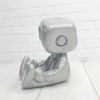 Sleepy Robot Resin Art Toy Figurine - Thumbnail 2