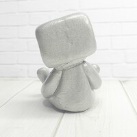 Sleepy Robot Resin Art Toy Figurine - Thumbnail 4