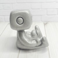 Sleepy Robot Resin Art Toy Figurine - Thumbnail 6