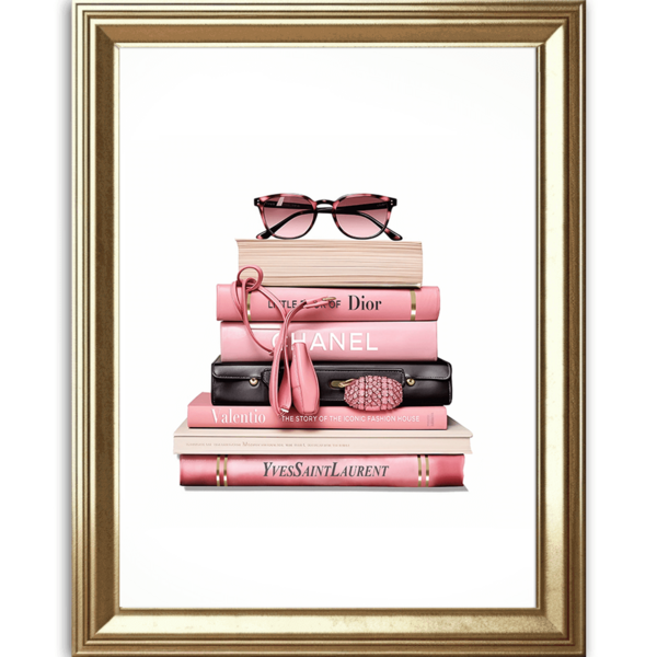 Designer Fashion Books Art Print