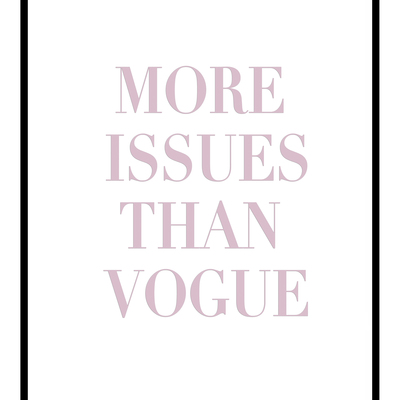 Vogue issues art print