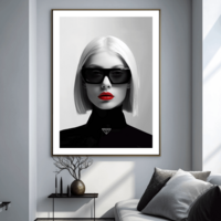 Model Girl Art Print - Thumbnail 2
