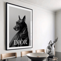 Dior Doberman Art Print - Thumbnail 2